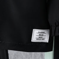 Boys Black Color-blocked Half Zipper Sweatshirt With Fur Lining & Pants Sets 2 pc. Sets