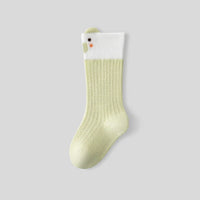 Pack of 6 Girls Multicolor Animal Motif Calf Length Cotton Socks Socks