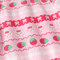 Girls Pink Self-Design Jacquard Regular Sweater Sweaters & Cardigans