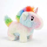 INCLUD Moving Talking Unicorn Soft Toy for Kids- Battery Operated Hopping Plush Unicorn with Sound, Cute Interactive Gift Toy