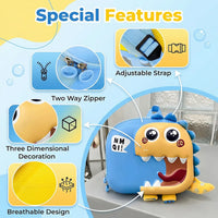 Kids Blue 3D Dinosaur Hard-Shell Backpack Trending Accessories