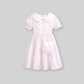 Girls Floral Print Fit & Flare Dress Casual Dresses Pink 4-5 Y 