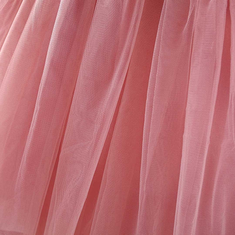 Girls Flower Patch Casual Tulle Dress Casual Dresses   