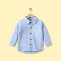 Boys Light Blue Long Sleeve Shirt Shirts Light Blue 1-2 Y