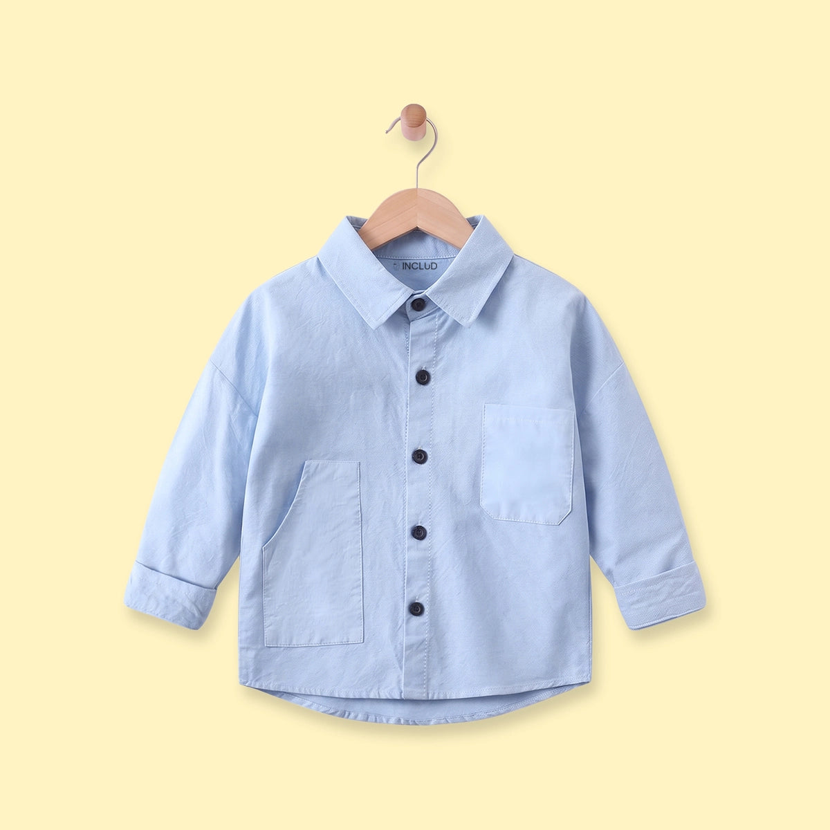Boys Light Blue Long Sleeve Shirt Shirts Light Blue 1-2 Y