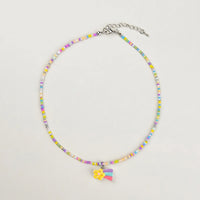 Pack Of 5 Girls Multicolour Charm Beaded Necklace Sets Necklace and Chains