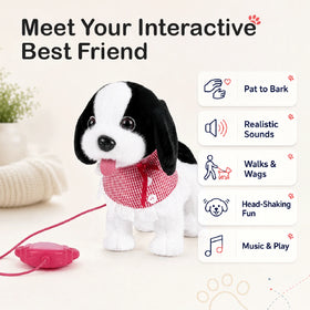 Duffy Dog RC Walking Barking Musical Plush Toy Interactive Gift Kids Boys and Girls 3 Years Plus Trending Accessories
