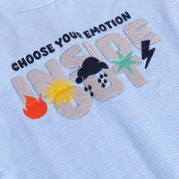 Boys Blue Typographic Applique Short Sleeve T-Shirt With Elasticated Shorts Sets 2 pc. Sets