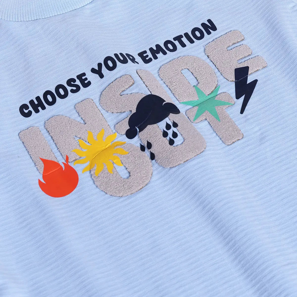 Boys Blue Typographic Applique Short Sleeve T-Shirt With Elasticated Shorts Sets 2 pc. Sets