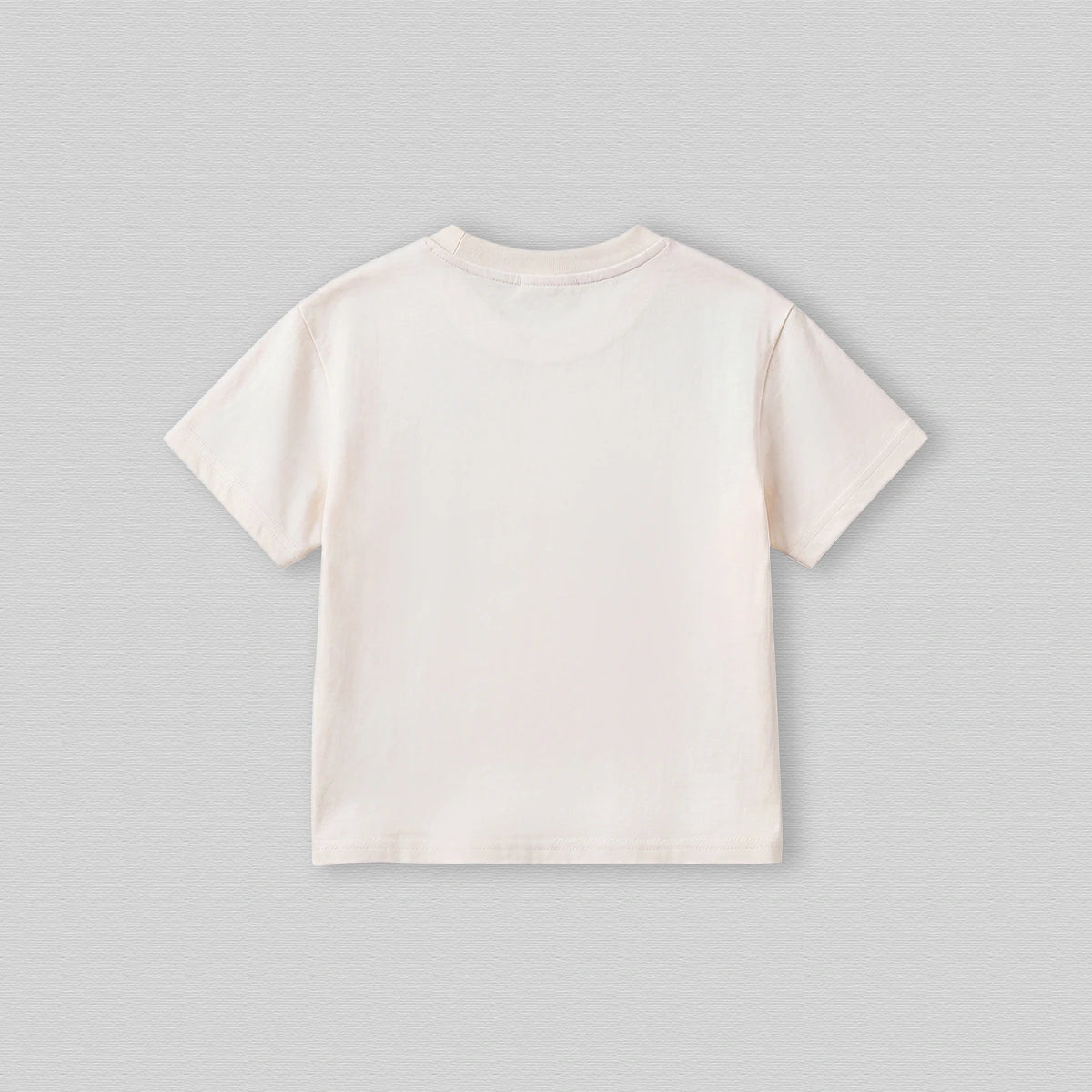 Girls Off White Short Sleeve Puppy Print T-Shirt Tshirts