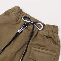 Boys Brown Striped Short Sleeves Shirt With Graphic T-Shirt And Shorts Sets Sets