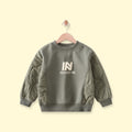 Boys Sage Green Typographic Long Sleeve Sweatshirt Sweatshirts & Hoodies Green 1-2 Y