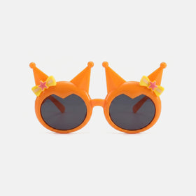 Girls Orange Crown Novelty Sunglasses Sunglasses
