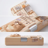 3D Squishy Capybara Pop Eye Magnetic Pencil Box for Kids Trending Accessories