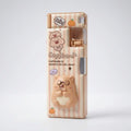 3D Squishy Capybara Pop Eye Magnetic Pencil Box for Kids Trending Accessories Light Brown Onesize