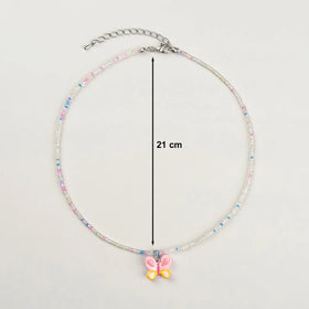 Pack Of 5 Girls Multicolour Charm Beaded Necklace Sets Necklace and Chains