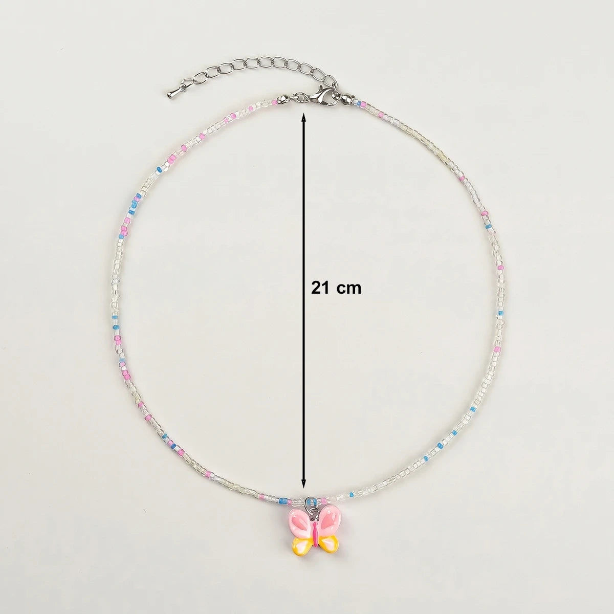 Pack Of 5 Girls Multicolour Charm Beaded Necklace Sets Necklace and Chains