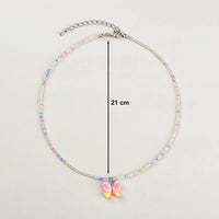 Pack Of 5 Girls Multicolour Charm Beaded Necklace Sets Necklace and Chains