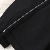 Girls Black Solid Oversized Long Sleeve Hooded Winter Jackets Coats & Jackets