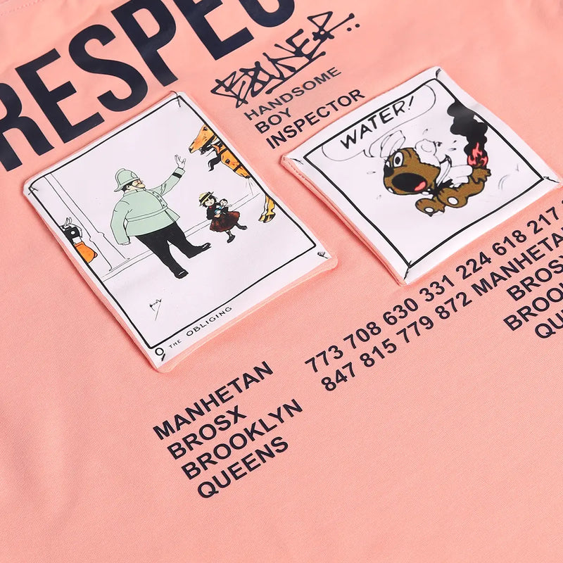 Boys Peach Typographic T-Shirt With Elasticated Shorts Sets 2 pc. Sets