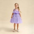 Girls Sleeveless Fit & Flare Party Dress Party Dresses Purple 1-2 Y 