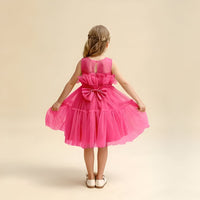Girls Sleeveless Fit & Flare Dress Party Dresses   