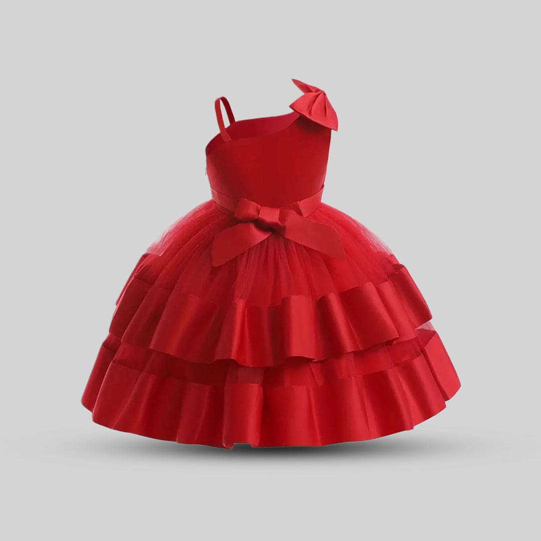 Girls Sleeveless Layered Party Dress Party Dresses   