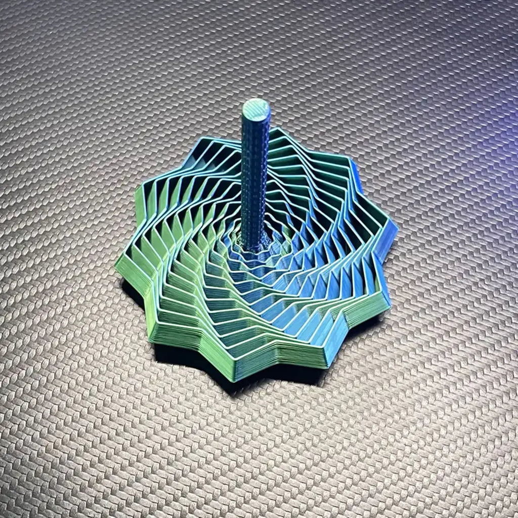 Kids Blue-Green Kinetic Origami Illusion Toy Trending Accessories