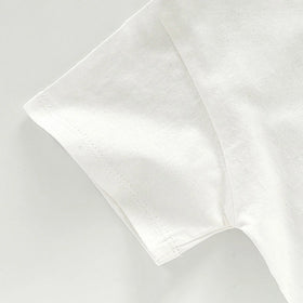 Boys White Short Sleeve T-Shirt With Elasticated Shorts Sets 2 pc. Sets