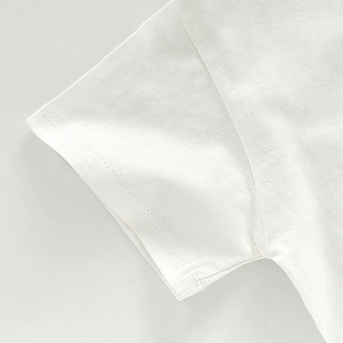 Boys White Short Sleeve T-Shirt With Elasticated Shorts Sets 2 pc. Sets