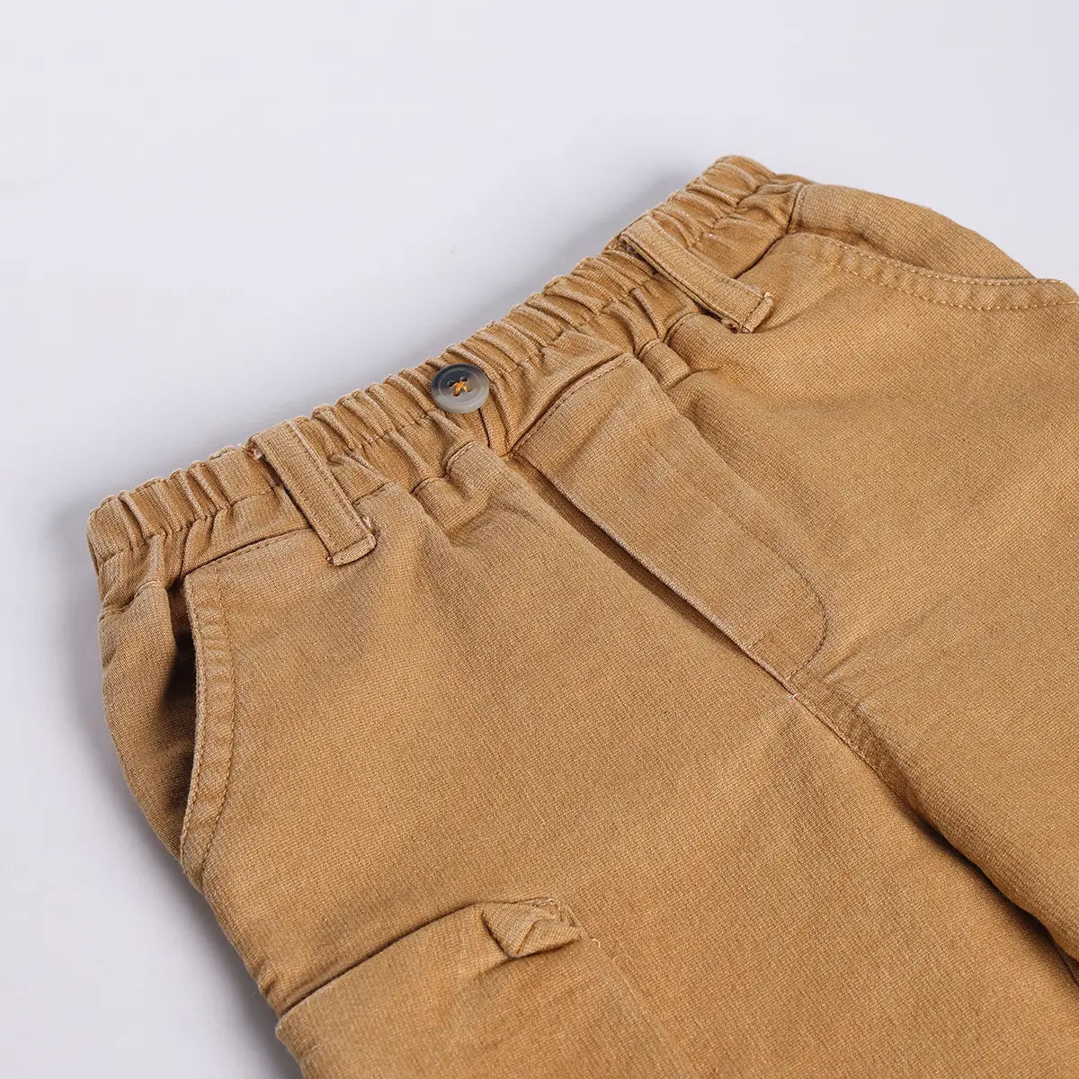Boys Khaki Typographic Short Sleeve T-Shirt With Elasticated Shorts Sets 2 pc. Sets