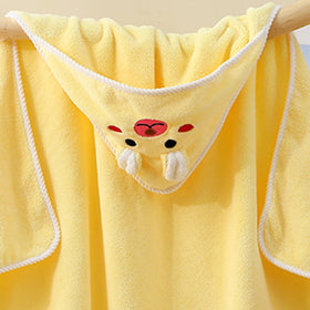 Baby Yellow Animal Hooded Bath Towel Trending Accessories