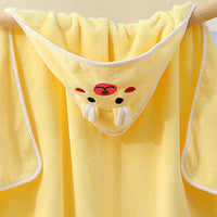 Baby Yellow Animal Hooded Bath Towel Trending Accessories