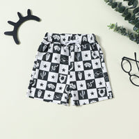 Boys Shorts Sleeves T-Shirt With Printed Shorts Set Sets   