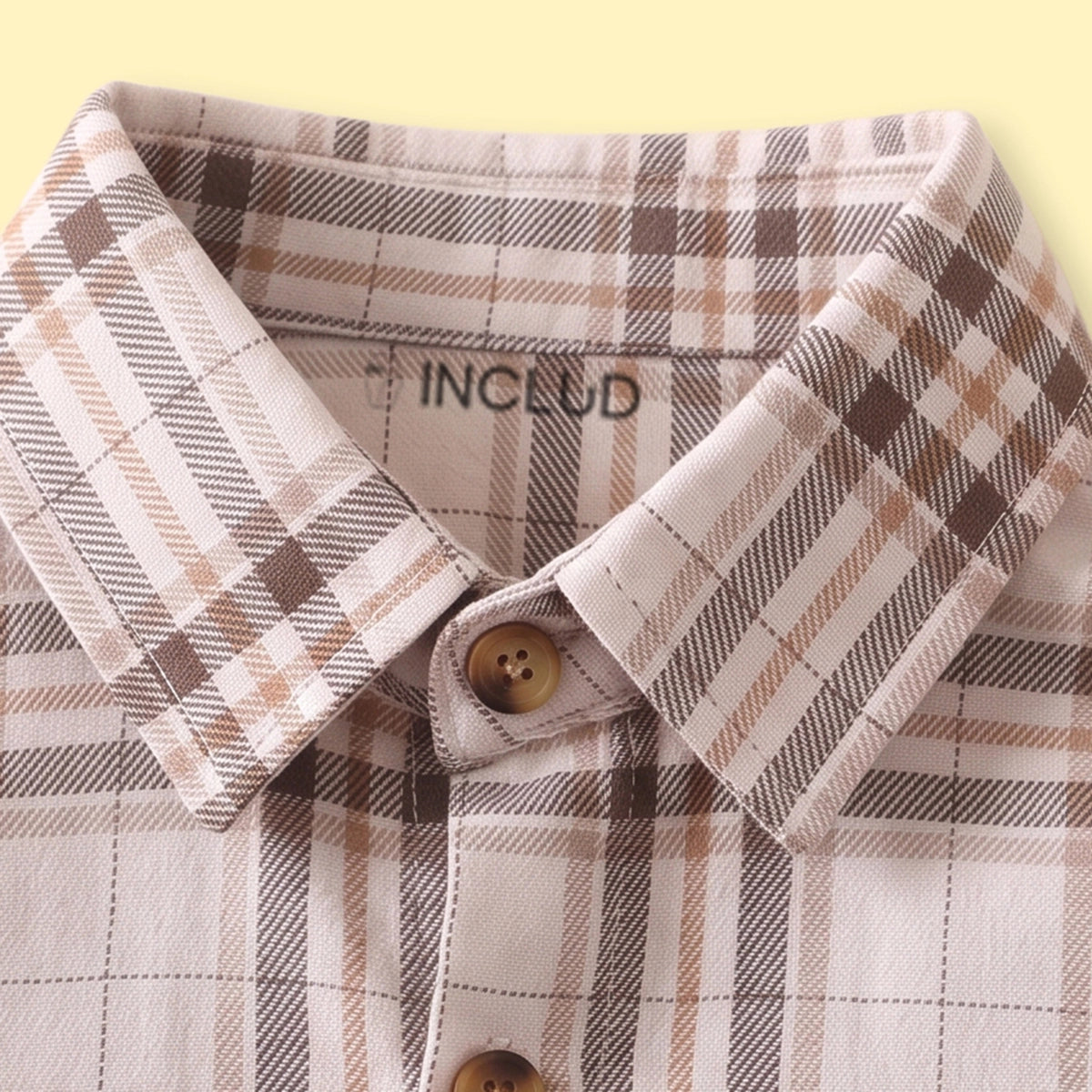 Boys Brown Checked Long Sleeve Shirt Shirts