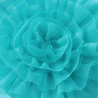Girls Sea Green Puff Sleeve Fit & Flare Party Dress Party Dresses