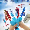 Kids Super Hero Pull-String Flying Action Figure Toy Trending Accessories Multicolor Onesize