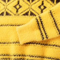 Boys Yellow Self-Design Regular Sweater Sweaters & Cardigans