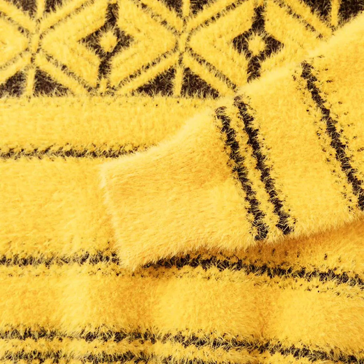 Boys Yellow Self-Design Regular Sweater Sweaters & Cardigans