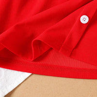 Girls Red Bow Applique Sleeveless Top With Skirt Sets 2 pc. Sets