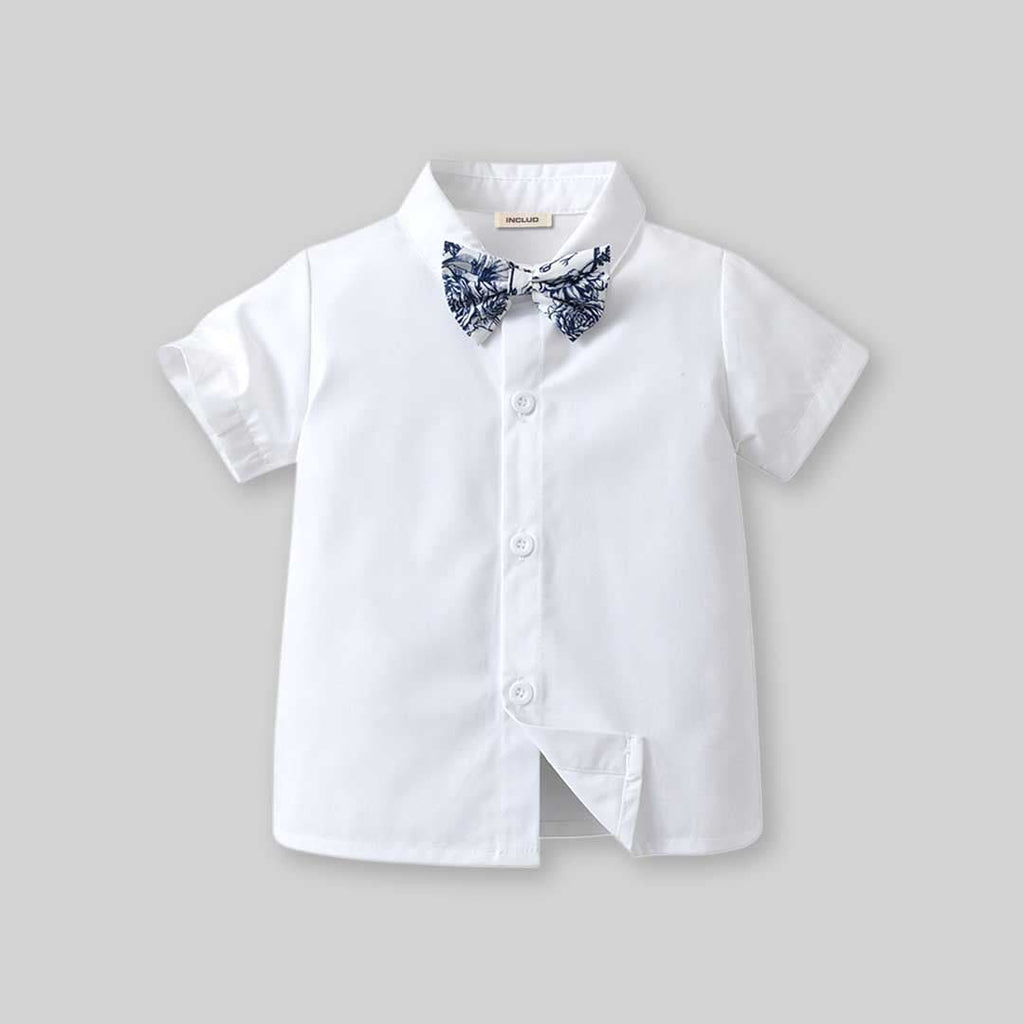 Boys Sleeveless Waistcoat With Shirt & Shorts Set 3 pc. Sets   