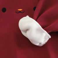 Boys Red Regular Sweatshirt With Sleeveless Jacket & Trouser Sets 3 pc. Sets