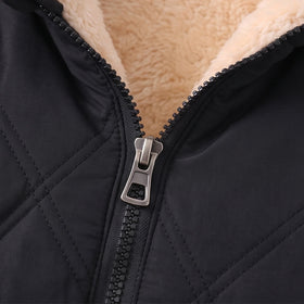 Boys Black Long Sleeve Hooded Puffer Jacket Coats & Jackets