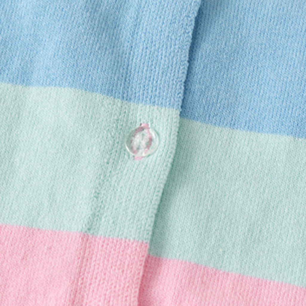 Girls Multicolor Self-Design Stripes Winter cardigan Sweaters & Cardigans