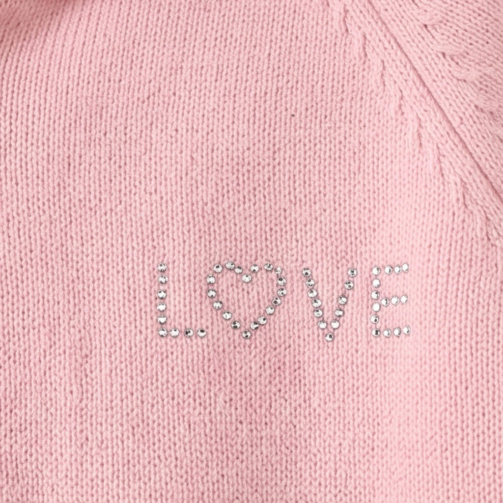 Girls Pink Hooded Zip-up Sweater & Pants Co-ord Sets Sets