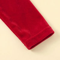 Girls Santa Inspired Fit & Flare Embellished Dress Casual Dresses