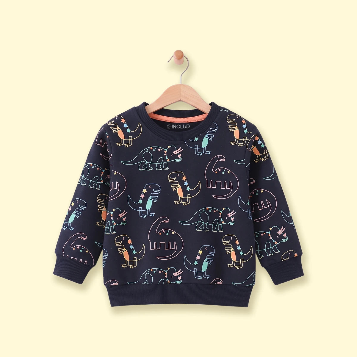 Boys Navy Blue Graphic Long Sleeve Sweatshirt Sweatshirts & Hoodies Navy Blue 1-2 Y
