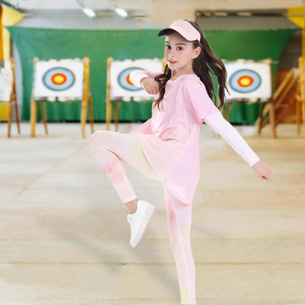 Girls Long Sleeve Top With Elasticated Sports Pants
