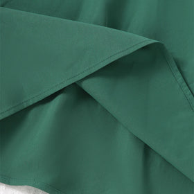 Girls Green Short Sleeves Lace V-Neck Dress Casual Dresses
