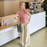 Girls Pink Sleeveless Top With Pants Sets 2 pc. Sets